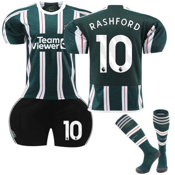 Perfekt 2023/24 Manchester United Borta #10 Rashford fotbollströja - Perfet 26(145-150CM)