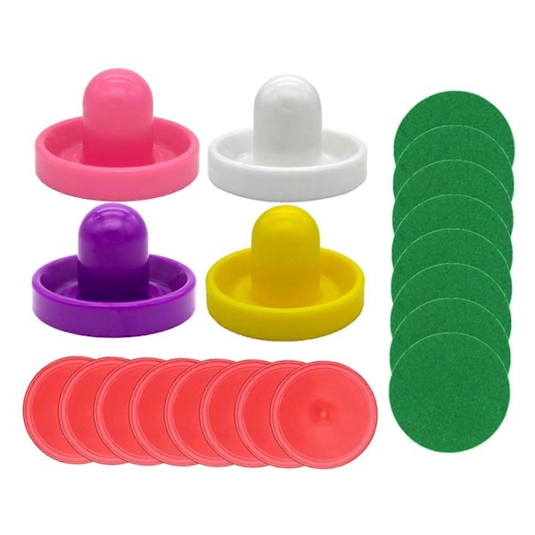 1 Set Mini Air Hockey Pushers och Air Hockey Puckar, Air Hockey Paddlar Slider Pusher Målvakter Ersättning för Air Hockey Bord - Perfekt Style G
