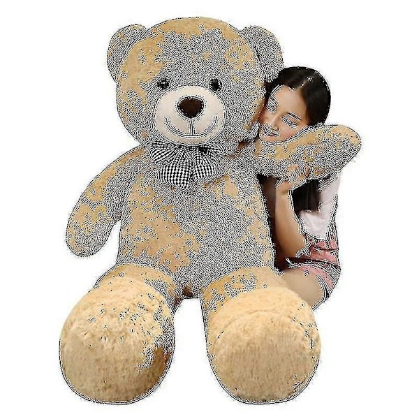 Jätte Stor Mjuk Nallebjörn Plyschleksaker Brunbjörn Super B-Perfet 40cm/60cm/80cm/100cm/120cm/140cm/160cm/180cm/200cm Light Brown 80cm
