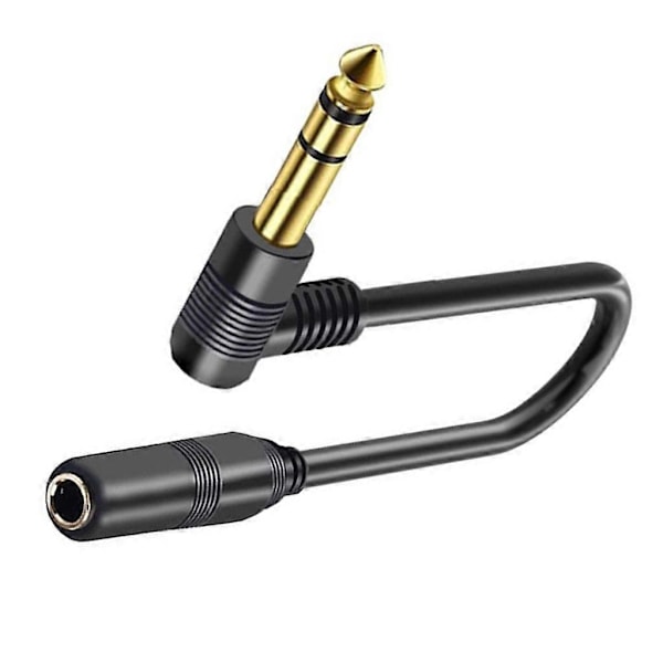 1/4'' TRS 6.35mm Han till 6.35mm Hon Stereo-kabel för Gitarrförstärkare - Perfekt Binaural 30cm