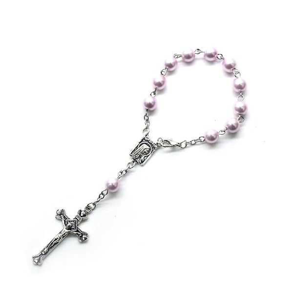 Minirosary Dopgåva 11-Pärlor Pärl Fingerrosary Bröllop Festfavorit-Perfekt 7