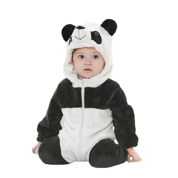 Småbarnsdinosaurkostyme Søt hettekostyme for barn Halloween - Perfet 3 6 Months Panda