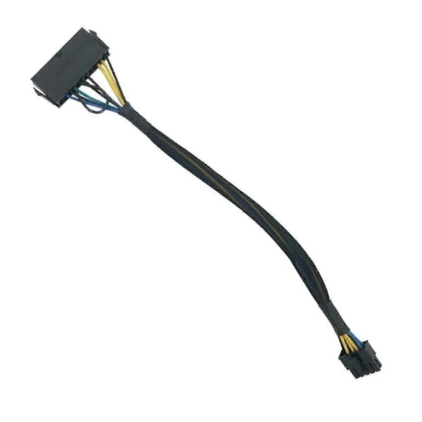 24-nastainen - 10-nastainen adapterikaapeli ATX PSU päävirtalähdekaapeli punottu suojattu kaapeli yhteensopiva Lenovo Moth-Perfet -emolevyn kanssa
