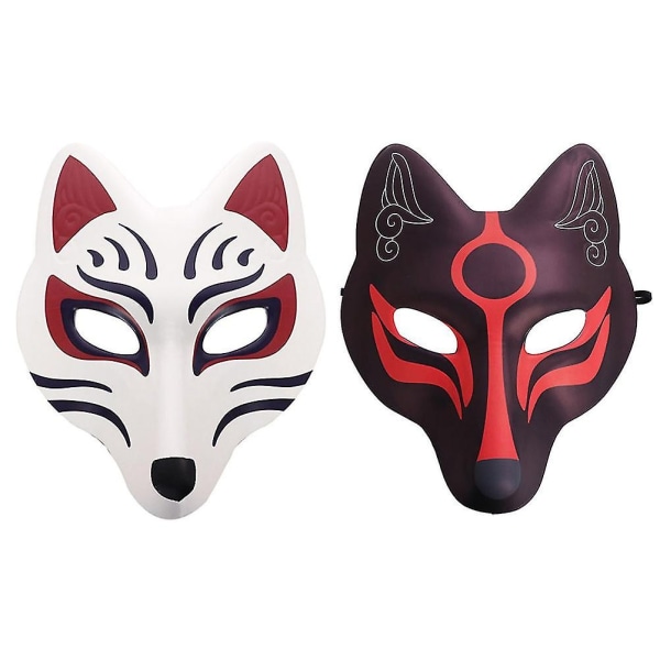 2 Eva-masker i form av en rev Festdekorasjonsmasker Festlig Halloween-maske i form av en rev Festdekorasjon - Perfet