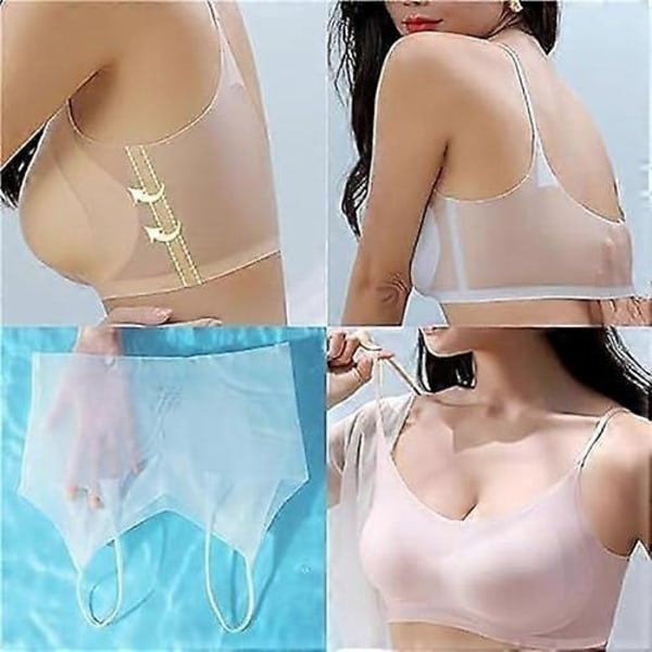 Windy BH, Windy BH Sömlös Ultratunn, Sömlös Ultratunn Plus Size Ice Silk Komfort-BH - Perfekt Skin 3XL