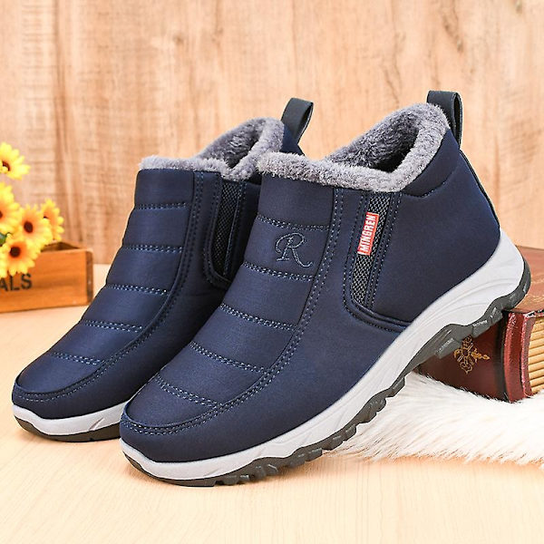 Miesten talvikengät Kevyet Vedenpitävät Lämpimät Lumikengät Talvikengät 808-Perfet Blue 39