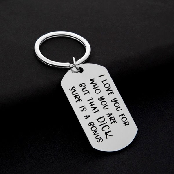Steel Key Ring Nyckelring Familj Par Kärlek Nyckelringar Pojkvän G Silver - Perfet