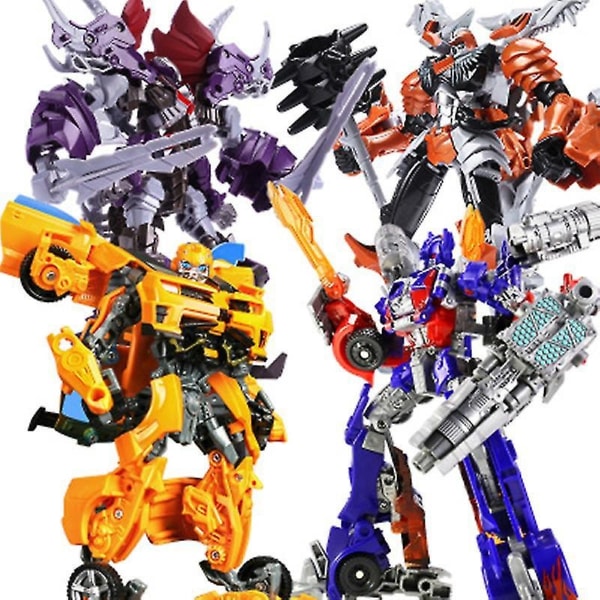 Transformasjonsbilrobotleker Tyrannosaurus Triceratops Optimus Prime - Perfet Bumblebee