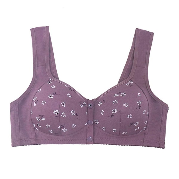 Stålringfri BH med frontknapp Pustende Camisole Bralette for Kvinner - Perfekt Apricot 46 105