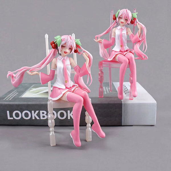 Anime Figur Vocaloid Sakura Miku Action Figurer 16m Toy Kawai - Perfet C