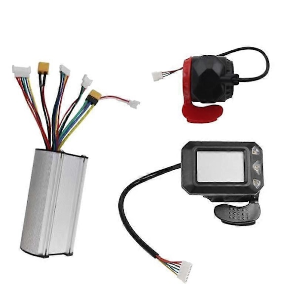 36V 350W Vikbar Scooter Controller Kit Elektrisk Scooter Controller LCD-display Broms Accelerator-Perfet