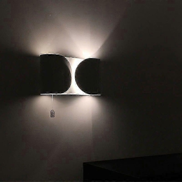 Flos Foglio LED Væglampe Moderne Sconce Væglampe Indendørs Indretning til Soveværelse Seng Sort Guld Hvid Metal Væglampe - Perfekt Chrome cool white
