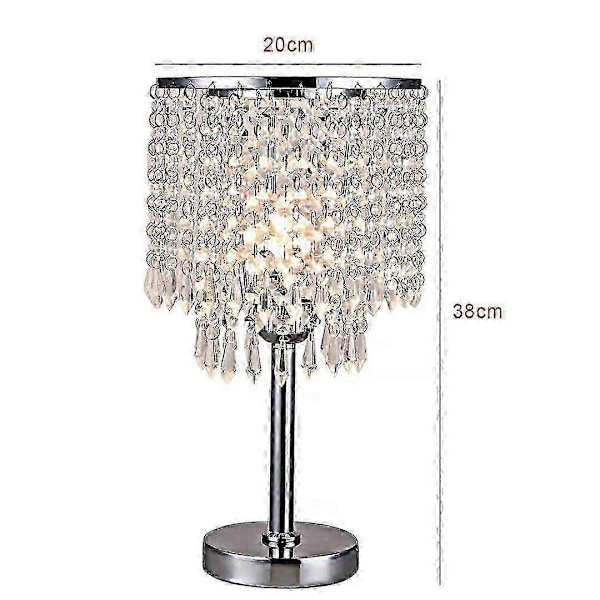 Krystalglas Bordlampe Sengelamper 220V-Perfet