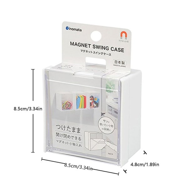 Magnetisk oppbevaringsholder Organizer med sterk magnet for kjøleskap - Perfet White one size
