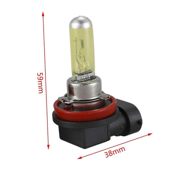 2x H11 55W 3000k Gul Halogen Lys Tåkelys Pære Frontlykt-Perfekt