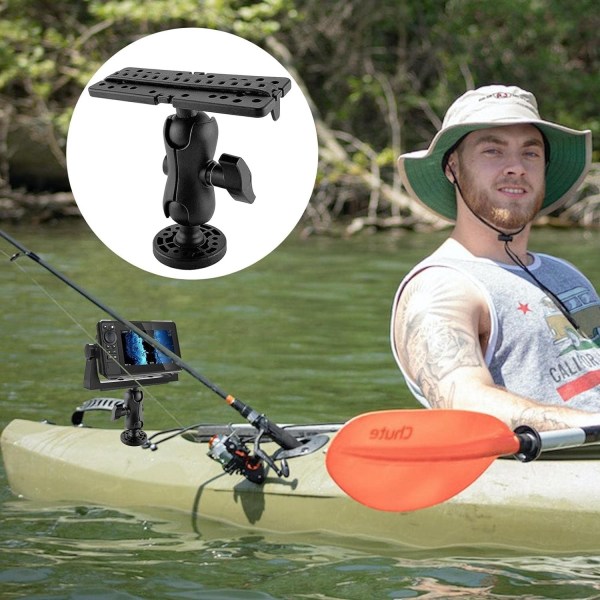 GPS Holder Base Fishfinder Mount - GPS elektronisk ekkoloddfeste | 360 graders rotasjon navigasjon fiske ekkolodd - Perfet