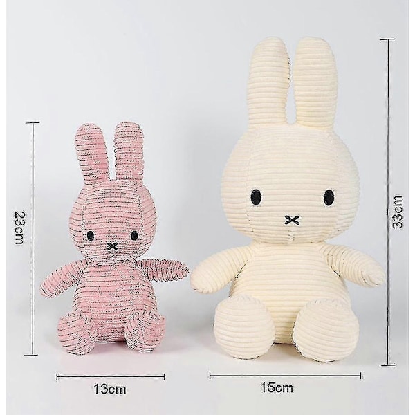 Miffy Kordfløyel Kosedyr - 25/35cm - Perfekt Pink 25CM