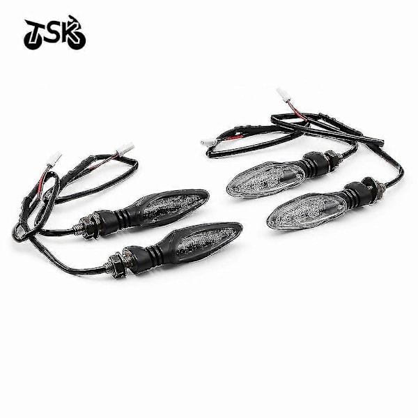 Passer til Ktm 125 200 250 690 790 Duke 390 Smc / R Blinklysindikator Blinklys LED Motorcykel Tilbehør - Perfet White