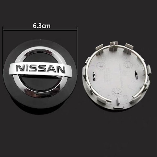 Til Nissan 40342-6RA1A 6,3CM Ydre Diameter Bilhjul Fælg Center Navkapsel Dæksel Logo Emblem Badge - Perfekt