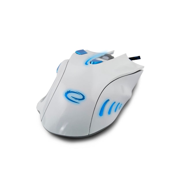 WIRED GAMING MOUSE 7D OPT. USB MX401 HAWK VIT-BLÅ - Perfet