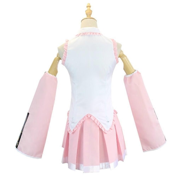 2024 Pink Miku Cosplay Kostume Performance Dragt Cos Suit Hatsune Miku Regulær C Dragt Paryk Cosplay Piger Forår Sakura Kirsebær Miku-Perfet Single wig XL