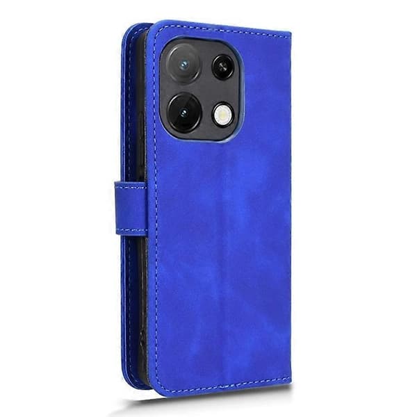 för Umidigi Note 100 Läderfodral Hudkänsla Anti-Fall Plånbok Flip Telefonfodral - Perfekt Blue