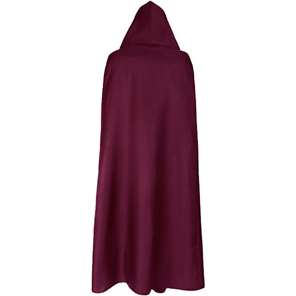 Unisex Moon Phases Kirjonta hupullinen viitta Mystinen keskiaikainen renessanssin pitkä viitta - Perfet red XL