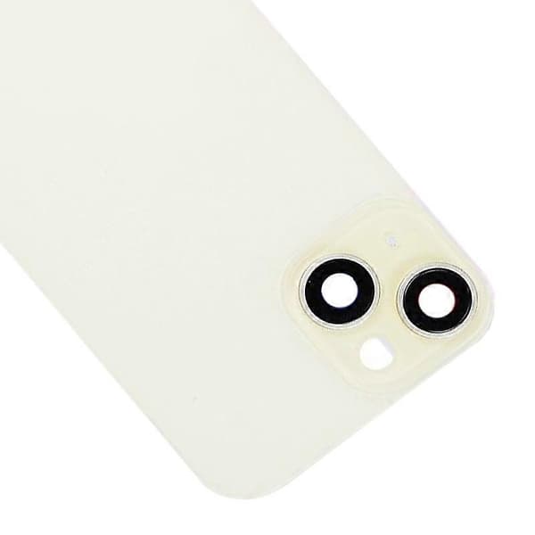 Glass Batteri Bakdeksel Kompatibelt med iPhone 15-Perfet Yellow