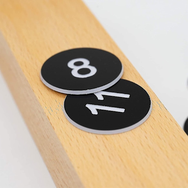 Numeroituja tunnisteita, kaiverretut numerot, avaimenperät ilman reikiä - Perfet 51-100 Black