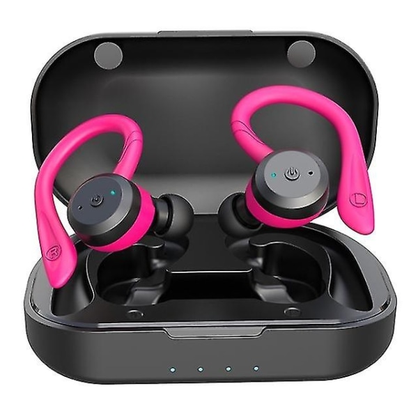 20 timmars speltid Simning Vattentäta Bluetooth hörlurar Dual Wear Trådlösa sporthörlurar Tws Ipx7-hörlurar Stereo - Perfet pink