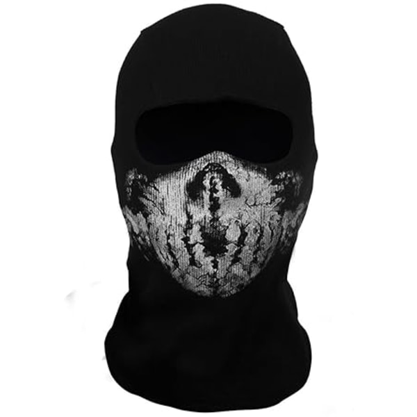 Balaclava med hodeskalle - Moto Mask for Call of Duty Fans - Farge: B - Perfet