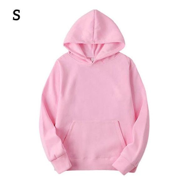 Unisex Bomuldstrøje med Snørehætte - Perfekt Pink S
