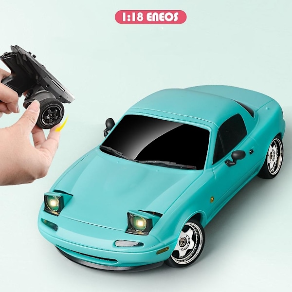 1/18 Modell 2.4G 2WD ESP Gyro Full Size Kontrollmodell RC Driftbil - Perfekt Blue 150X50CM