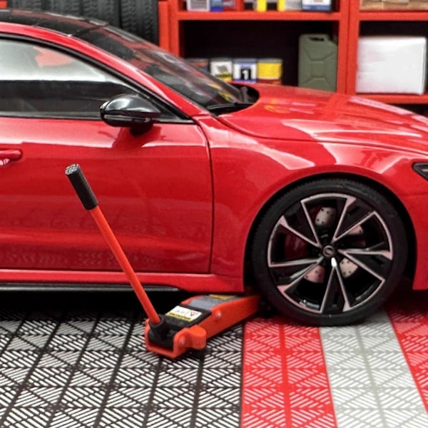 1/18 Donkraft Køretøjsdonkraft til Værksted Garage Reparationsrekvisitter - Perfekt Black
