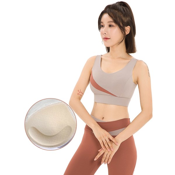 Gym Yoga Byxor Casual High Waist Mode Sommar Slim Knä Längd - Perfet Caramel L