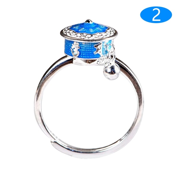 1-delad Retro Traditional Relief Ring Justerbar Fidget Ring för W - Perfet 2