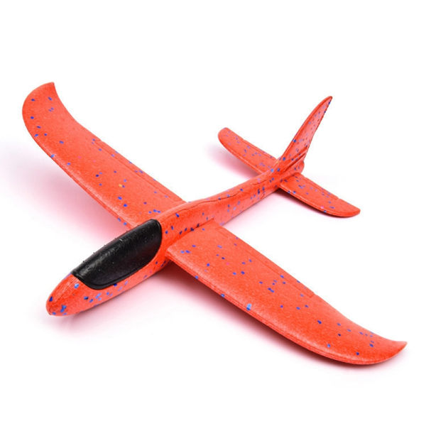 Foam Plane Glider Hand Kasta Flygplan Ljus Tröghet EPP Bubble - Perfet Red Without light