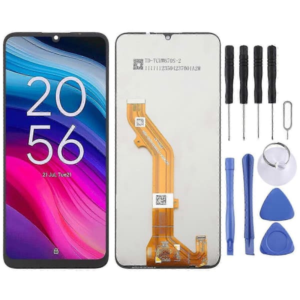 Kompatibel med TCL 505 4G OEM LCD-skjerm med digitaliserer full montering - Perfekt