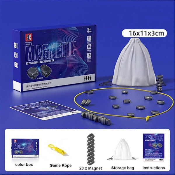 Magnetisk Schackbräde Spel för Barn - Träna Koncentration, Pussel, Tänkande - Perfekt för Barn A A