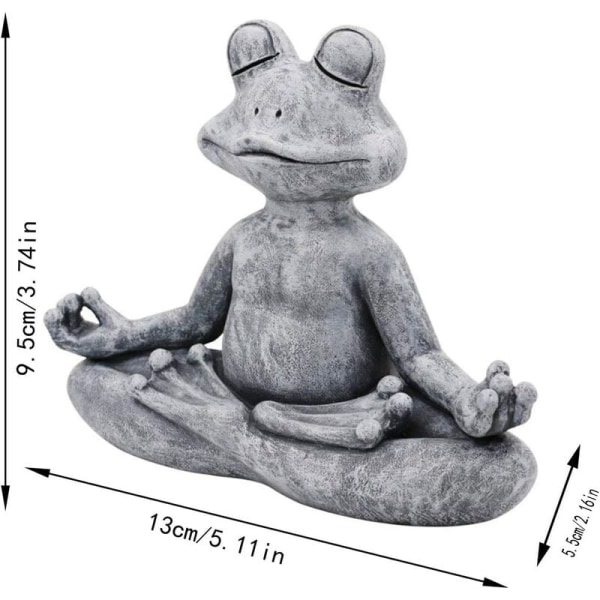 Meditasjon Frosk Hage Meditasjon Katt Frosk Resin Ornament Buddhist Animal Meditation Ornament - Perfet