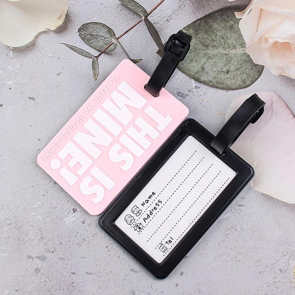 Fashion Creative Letter e Reisetilbehør Bagasjemerker Suitc - Perfet Pink