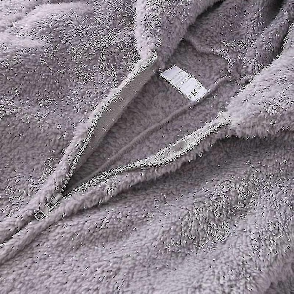 Yhden osan pitkät lämpimät harjatut pehmeät yöpuvut - Perfet grey l