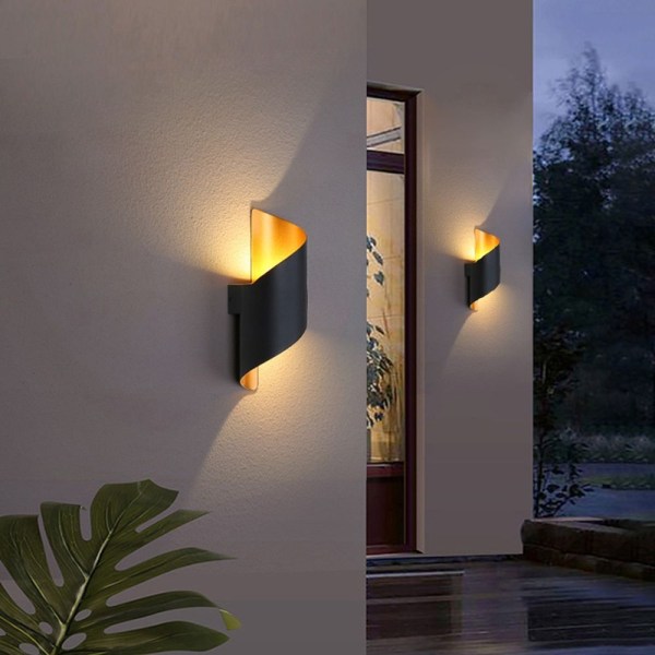 LED Vägglampa Spiral Design VIT - Perfet