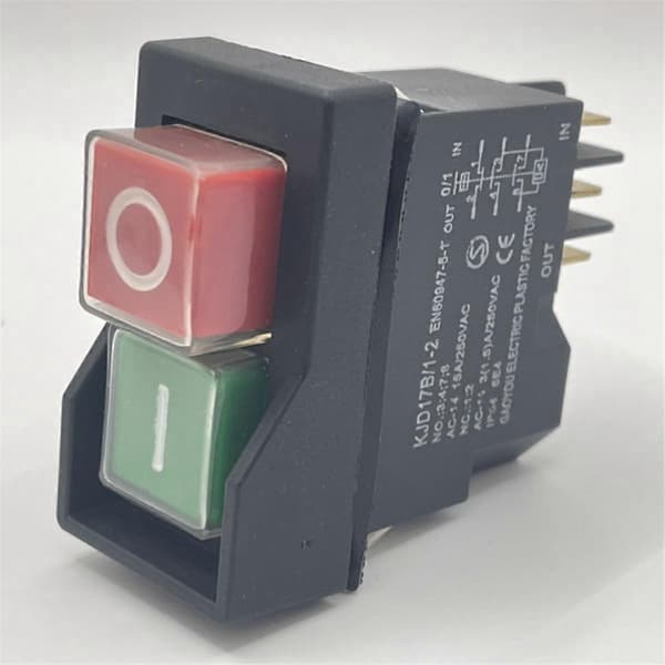 KJD17 6-benet elektromagnetisk start trykknapkontakt 15A AC250V - Perfekt