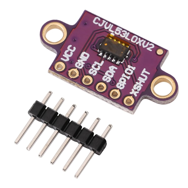 ToF-lasersensor för avståndsmätning, I2C-modul, VL53L0X-Perfet