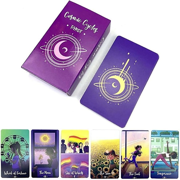 Cosmic Cycle Tarot Cosmic Cycle Tarot Tarot Deck First Game-Perfet