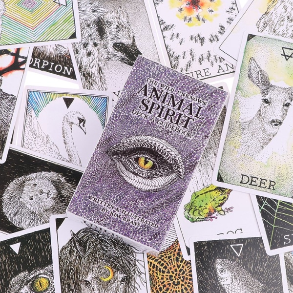 The Wild Unknown Animal Spirit Oracle Card Tarot Prophecy Divin - Perfet one size