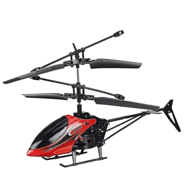 2-kanaligt fallsäker fjärrkontroll minihelikopter med ledljus för utomhusleksaker för barn - Perfet