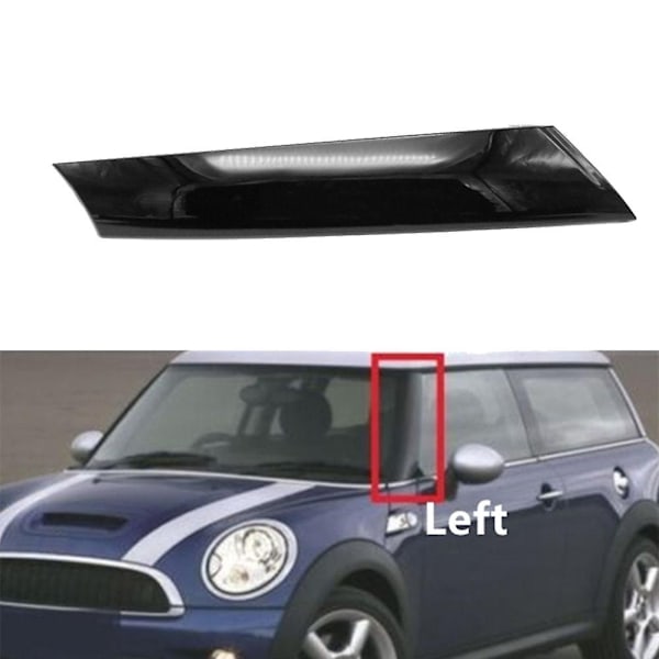 Mini Cooper R57 R55 R56 07-15 Etu Oikea Tuulilasin Pilarin Listan Viimeistely Kirkas Musta Ulompi Muotoilu a-Perfet