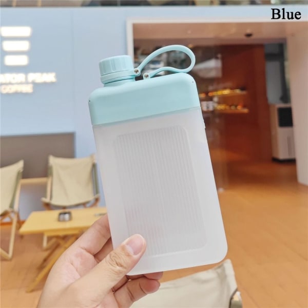450ML flat vannflaske drikkeflaske BLÅ - Perfet blue